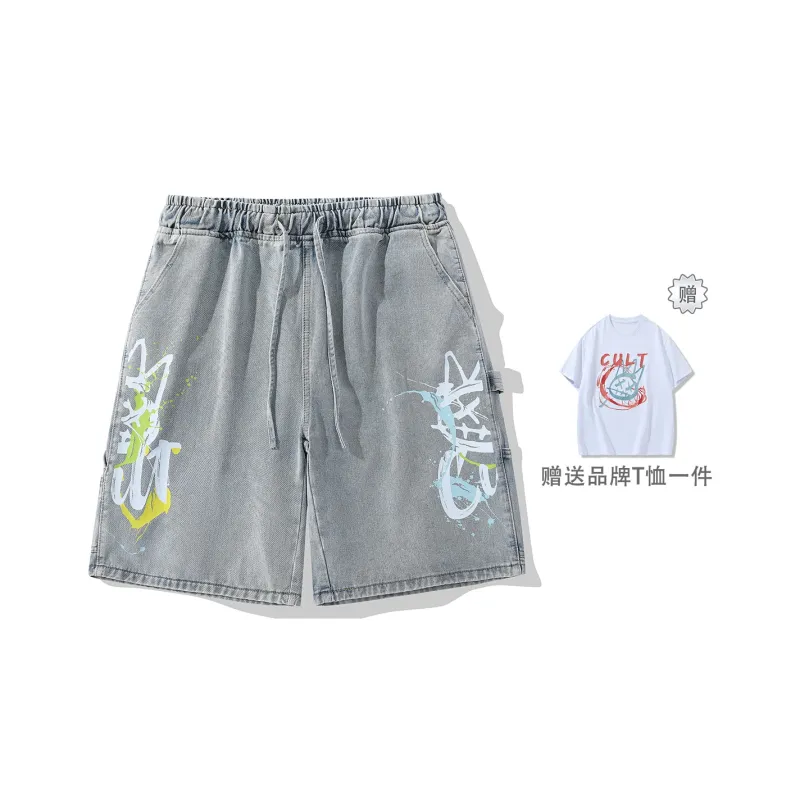 CULT OF INDIVIDUALITY Denim Shorts Unisex-7