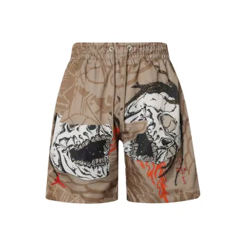 Jordan x Travis Scott BRAND Casual Shorts Men's Khaki