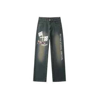 AFTER SCHOOL SPECIAL Jeans Unisex Vintage Blue