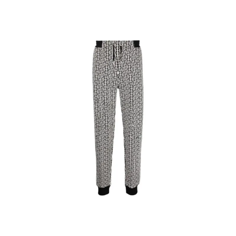 BALMAIN Knitted Sweatpants Men White-0
