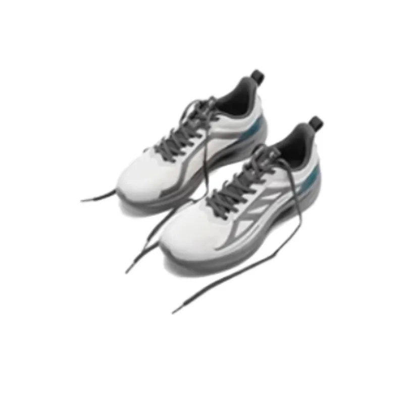 QIAODAN Speed Cushioned Slip-Resistant Abrasion-Resistant Low-Top Casual Running Shoes Men's Gray-2