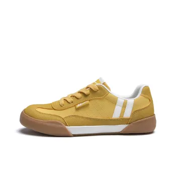 Warrior Coverage Abrasion Resistant Lightweight Breathable Slip Resistant Low Top Canvas Shoes Women's Yellow Rice
