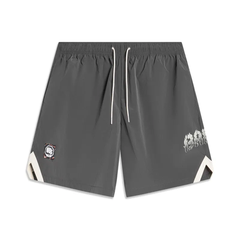 LiNing BadFive Casual Shorts Men's Obsidian Gray-0