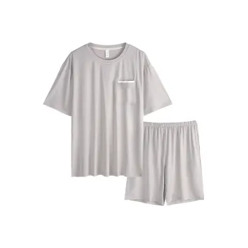 Xuan Liang Pajama Set Men's Beige Gray