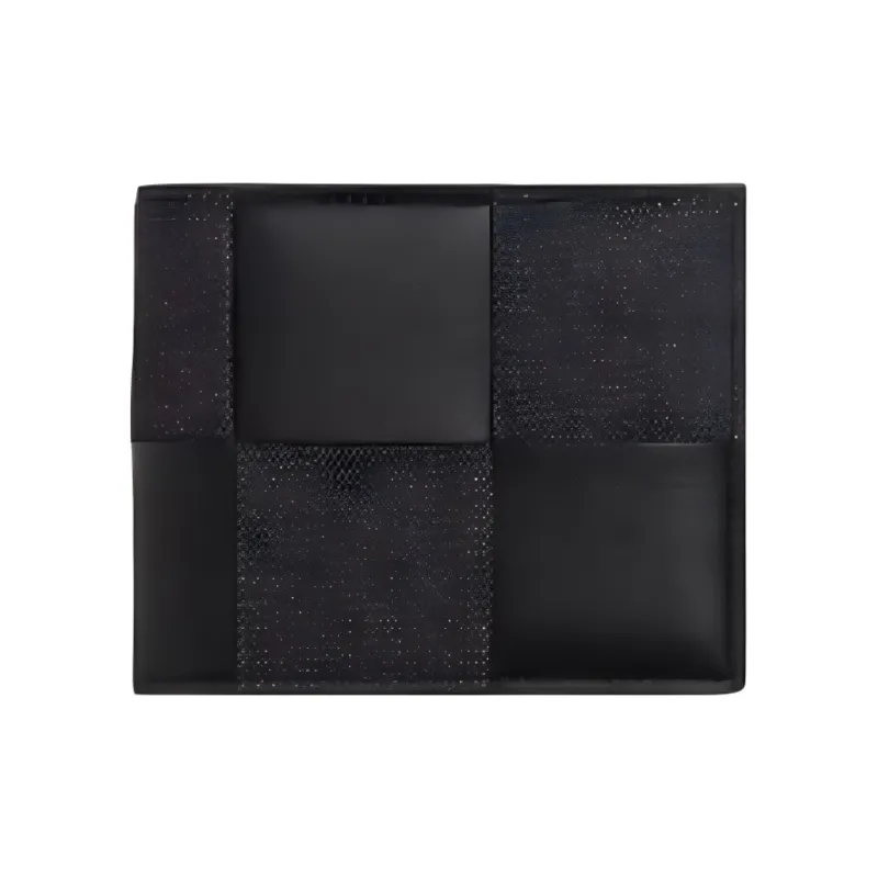 Bottega Veneta CASSETTE Sheepskin Wallet Men's Dark Indigo/Black-1
