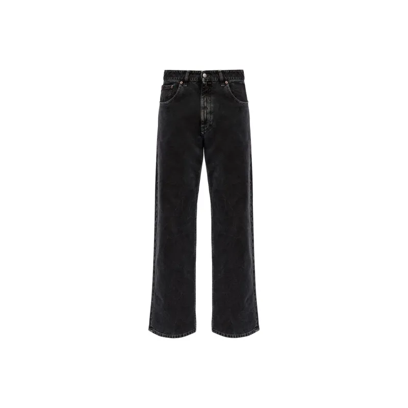 MM6 Maison Margiela Washed Straight Jeans-0