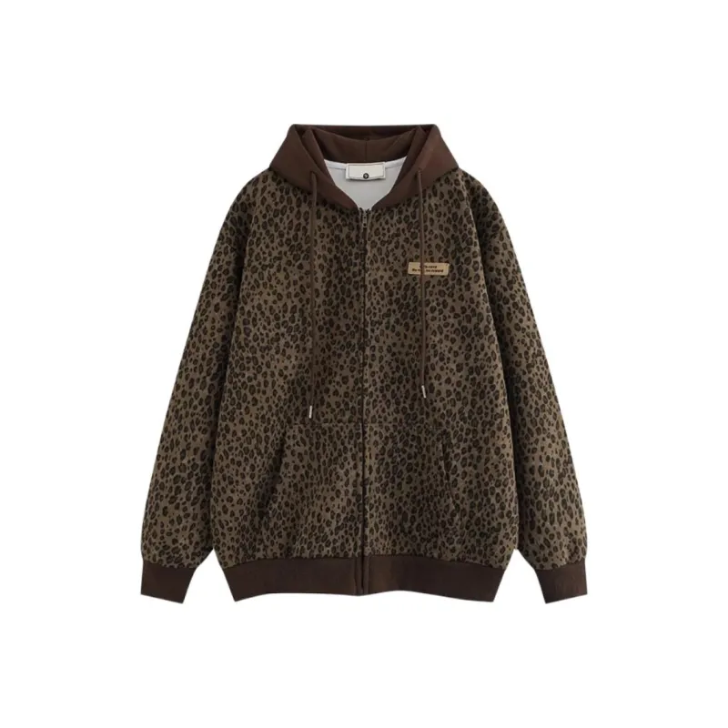 KIRHNE Jackets Unisex Leopard Print-0