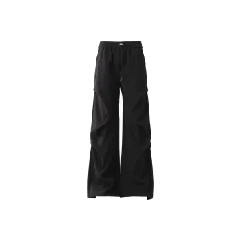 ONITSOP Draping Floor Length Pleated Suit Pants Unisex