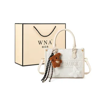 Vigno Synthetic Leather Handbag One Shoulder Crossbody Regular Women's Silver Gray
