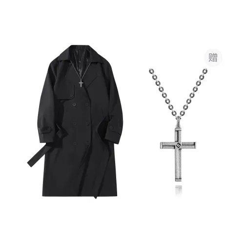 A.X.S.K x Lost N Forbidden Trench Coat Unisex
