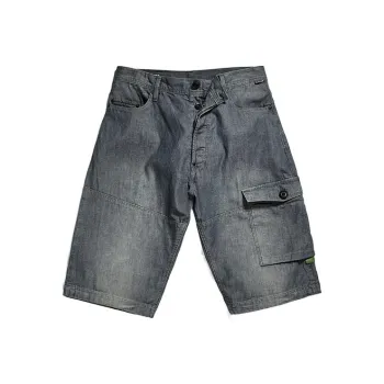 G-STAR RAW Denim Shorts Men Light Blue Gray