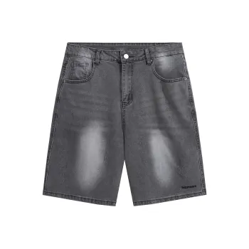 SUPERMOON Denim Shorts Unisex Gray