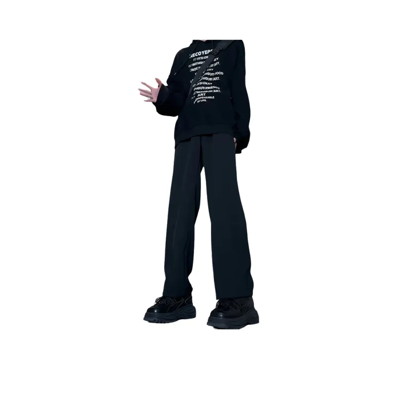 K411 Casual Pants Unisex Black-0