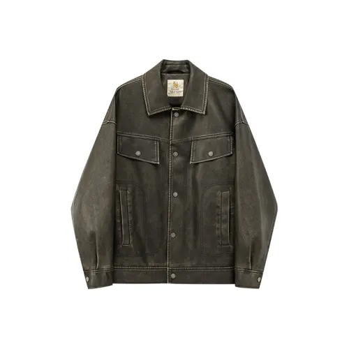WILLIAM FOX&SONS Jackets Coats Unisex Vintage Coffee