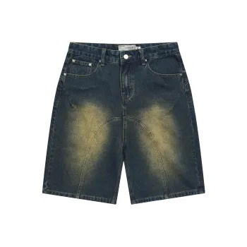 HARSH AND CRUEL Denim Shorts Unisex Washed Blue