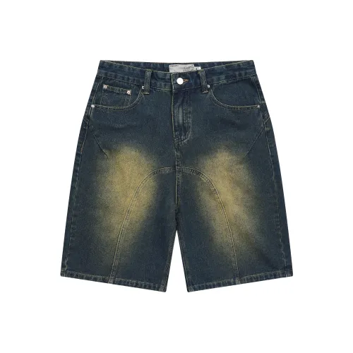 HARSH AND CRUEL Denim Shorts Unisex Washed Blue