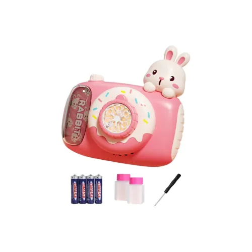 GUOU Cartoon Cute Electric Handheld Halter Camera Style Bubble Machines