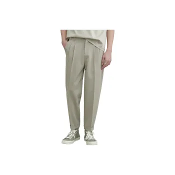 A.B.X Hidden Four Button Elastic Waistband Casual Pants Men's