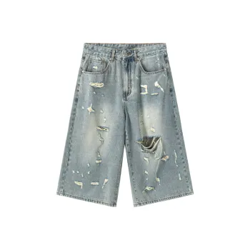 XINYINSU SS24 Denim Shorts Unisex Blue