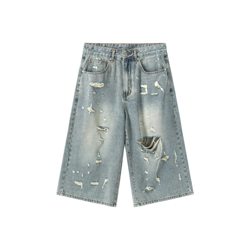 XINYINSU SS24 Denim Shorts Unisex Blue-0