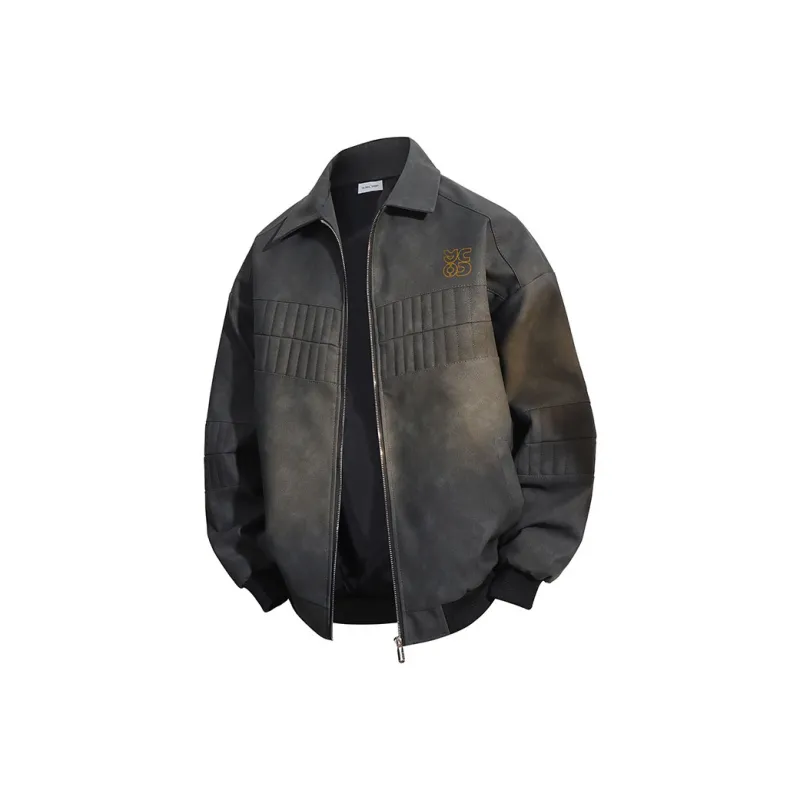 YOSICIL Leather Jacket Unisex Coffee-2