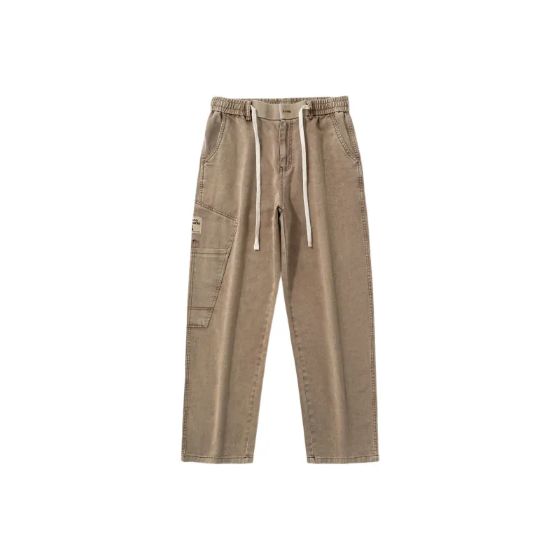 SONGS ALONG Casual Pants Men's Brown-0