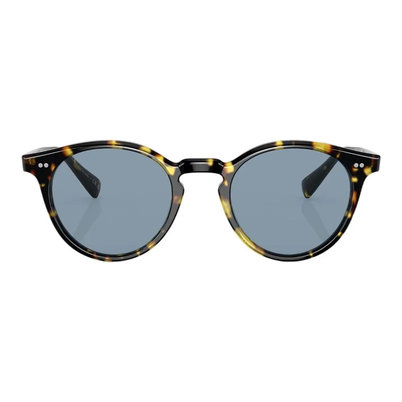 Oliver Peoples Acetate Round Sunglasses Unisex Tortoiseshell-1