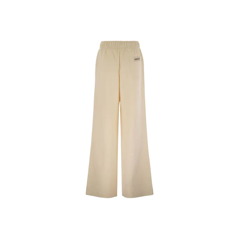 Moncler Knitted Sweatpants Women's Beige-1