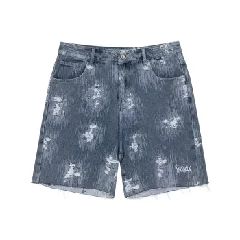 B.X Denim Shorts Unisex Blue