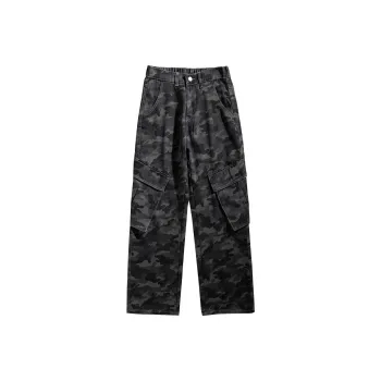 WSRX Cargo Pants Unisex Camouflage Gray