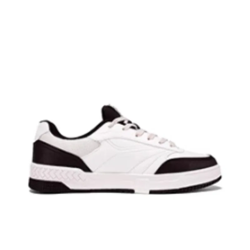 361° Anti Slip Wear Resistant Low Top Skateboard Shoes Men's White Brown-1