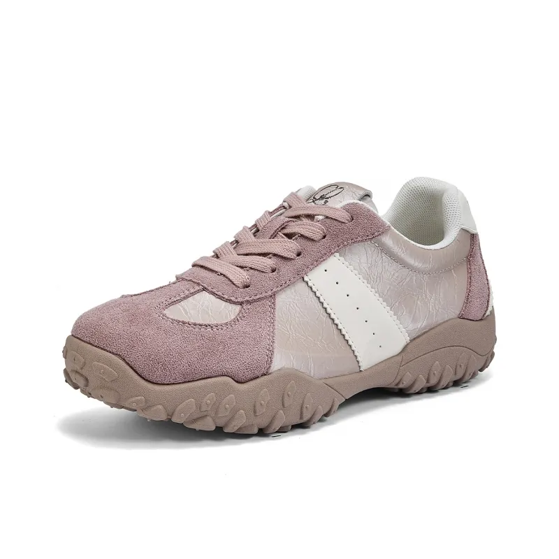 La Chapelle Abrasion Resistant Slip Resistant Cushioning Height Increasing Low Top Casual Shoes Women's Pink-0