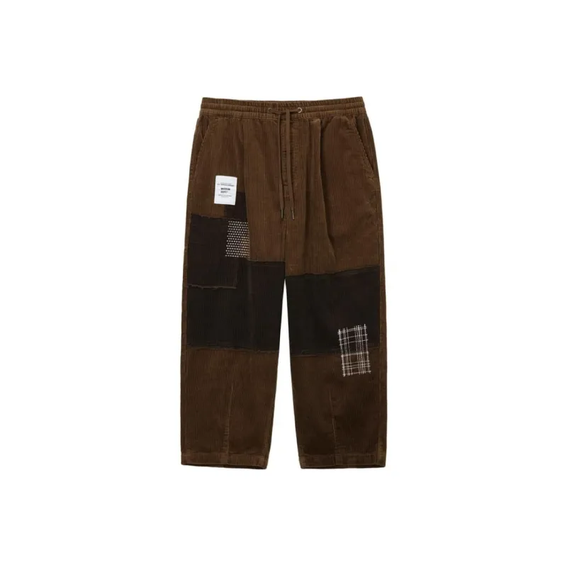 MUSIUM DIV Patchwork Corduroy Trousers-2