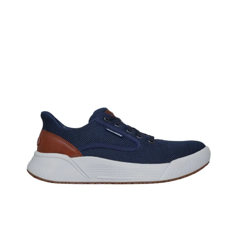 Skechers Relaxed Fit Low Top Casual Shoes Men's Marine Blue-1