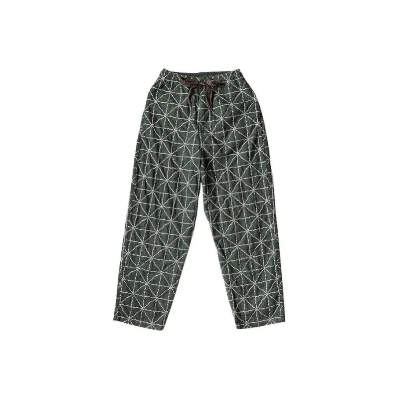 Kapital 8oz Color Denim Folk Dojo Embroidery Easy Pants-0