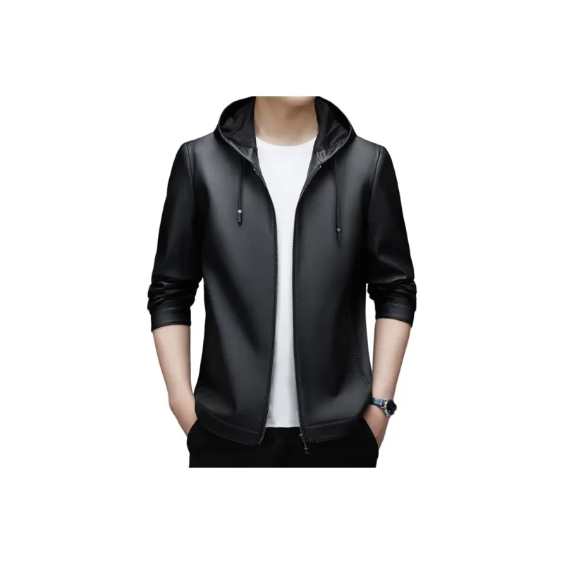 PIERRE CARDIN Leather Jacket Men's-11