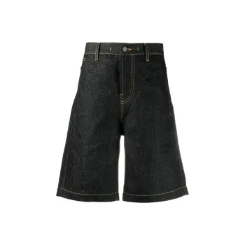 Jacquemus Denim Shorts Men Dark Blue