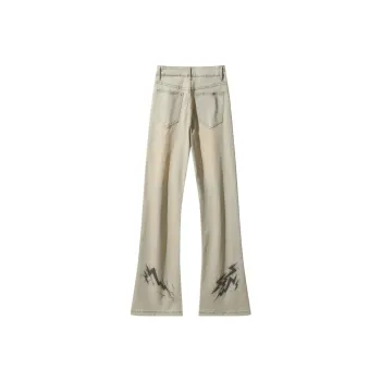 WOKXSS Jeans Unisex Yellow Mud Lightning