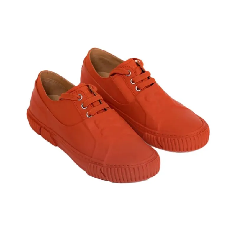 Both Low Top Skateboard Shoes Women's Orange-2