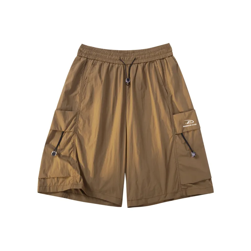 Warrior Huichao Riding The Wind Collection Cargo Shorts Unisex Purple-16