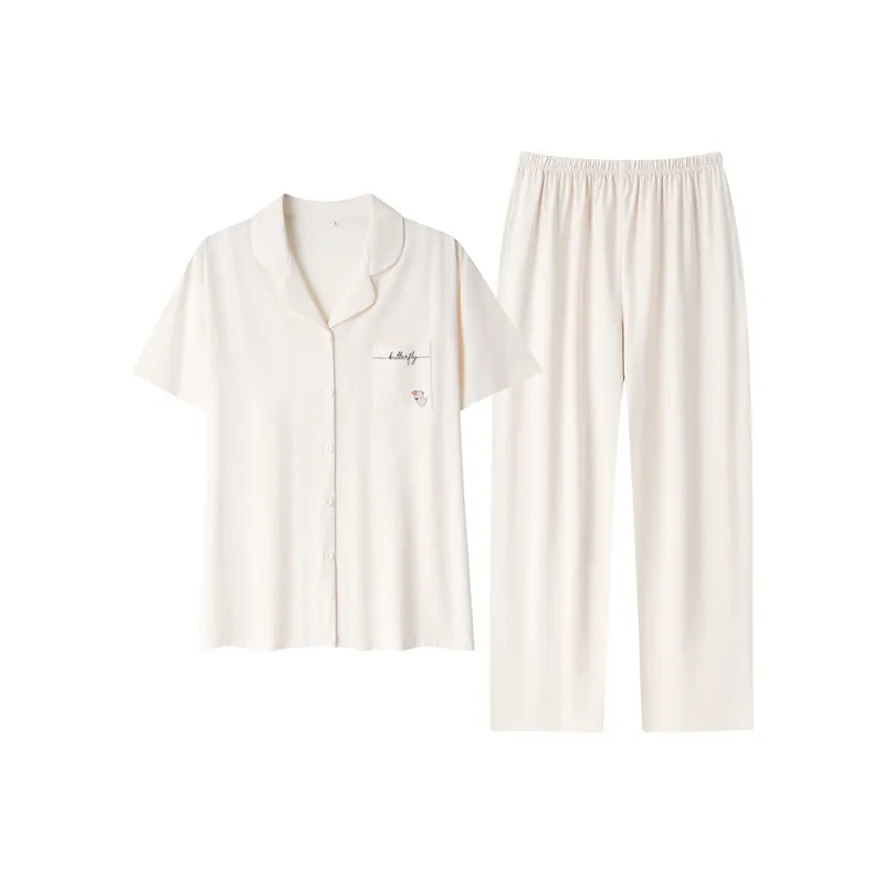 GOSO Pajama Set Women's Ivory White-0