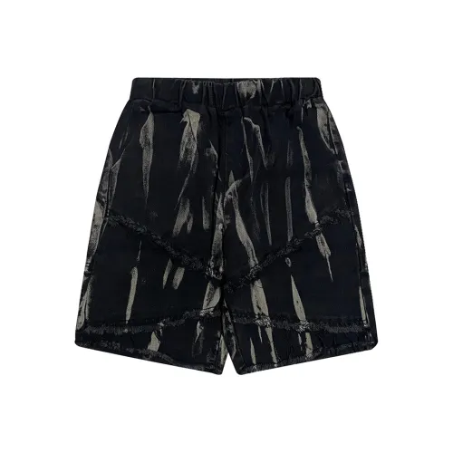 NOWSTIME Denim Shorts Unisex Pitch Black