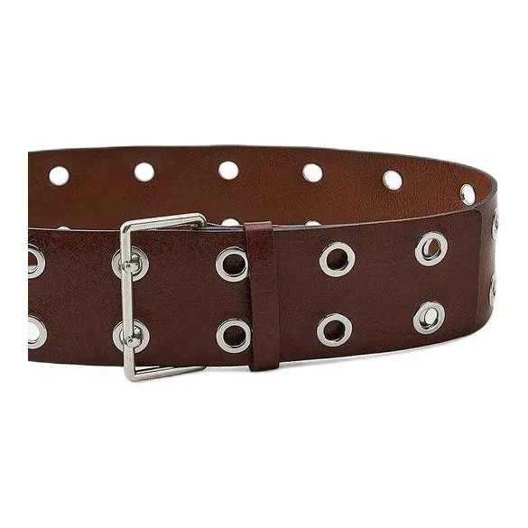 ZARA Metal, Leather Belts Women's Brown Width 7cm-2