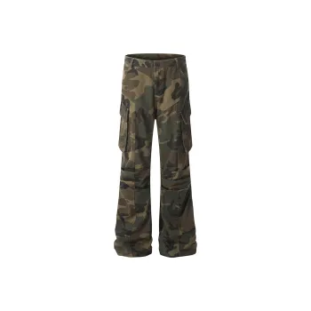YINLEI Cargo Pants Unisex Camouflage