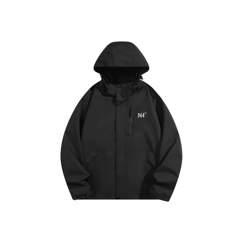 361° Trench Coat Unisex Super Black-0