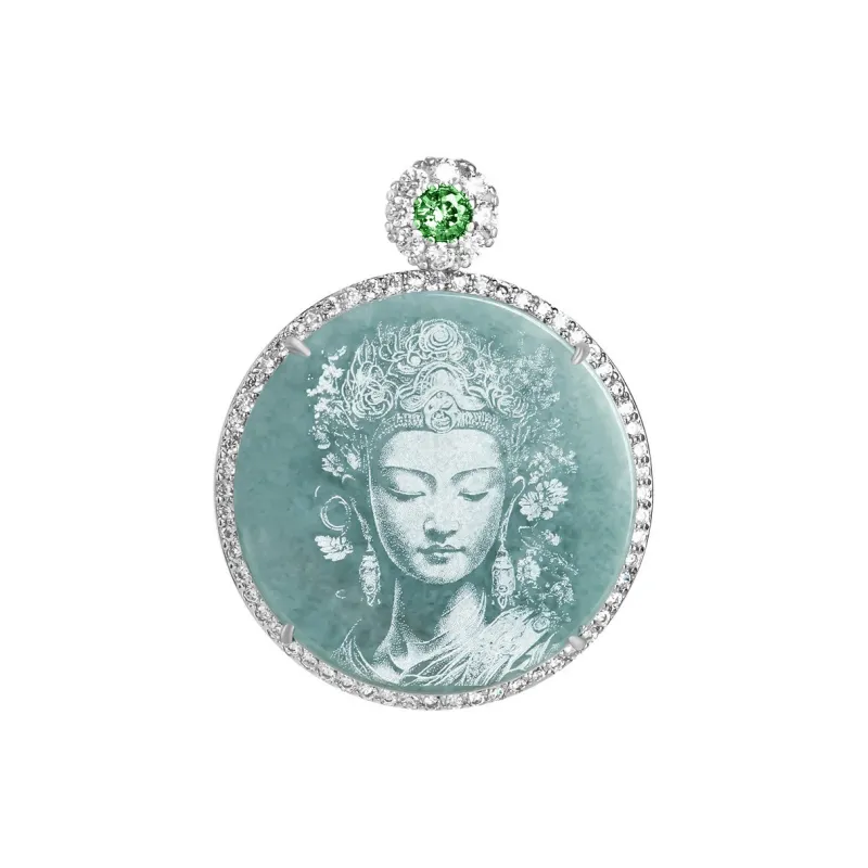 Noritake Glutinous Jade Jadeite Necklaces Unisex-12