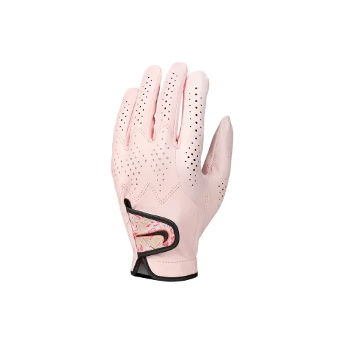 Nike Sheepskin, Nylon, Leather Gloves Women's Pink