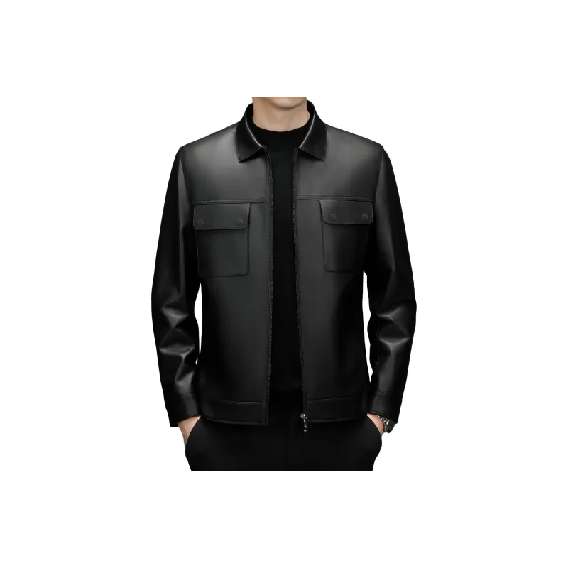 PIERRE CARDIN Leather Jacket Men's-0