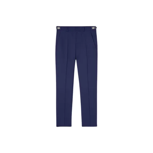 VERSACE Wool Formal Pants Suit Trouser Men's Dark Blue