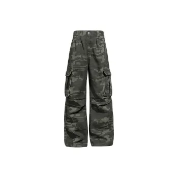 WARNING LIGHT Cargo Pants Unisex Camouflage